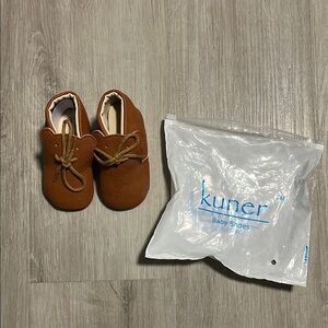 Brown Moccasin Baby Walker Shoes Soft Sole